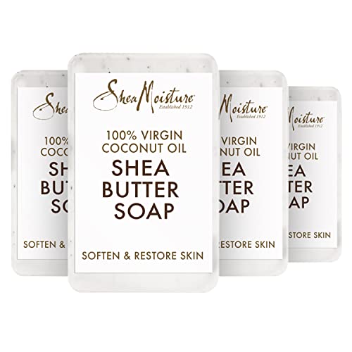 Сапун с масло от шеа SheaMoisture за всички типове кожа Натурално Кокосово масло Без Насилие За грижа за кожата на 8 унции 4 на