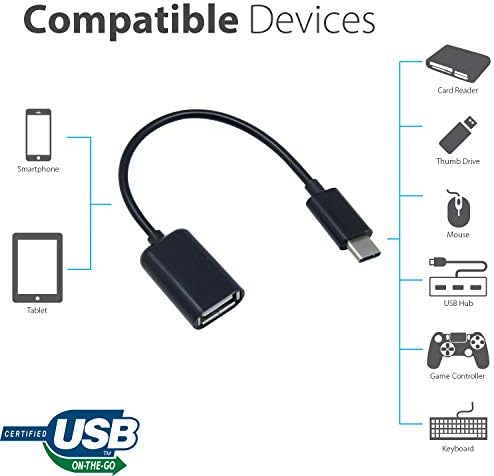 Адаптер за USB OTG-C 3.0, съвместим с вашия LG Tone Free FP9, осигурява бърз, доказан и многофункционално използване на функции като