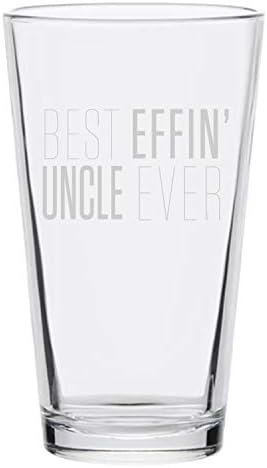 Халба бира, Veracco Best Effin' Uncle подарък за рождения си ден (Прозрачно, стъкло)