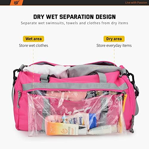 SKYSPER Small Sports Gym Bag - Спортна чанта за тренировки ISPORT30 с отделения за дрехи и обувки, Пътна спортна чанта за носене, Чанта