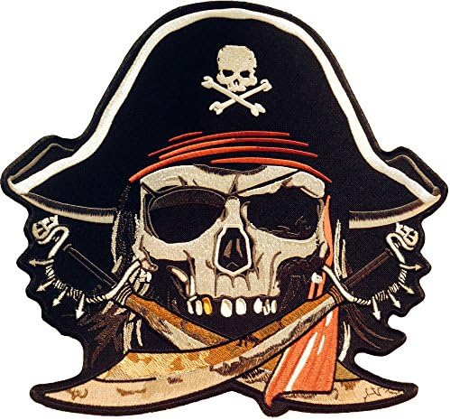 Пиратски Главата, Мечове, Череп, Колоездач, Хеви Метъл, Бутбои, Желязо на Нашивке, на Гърба