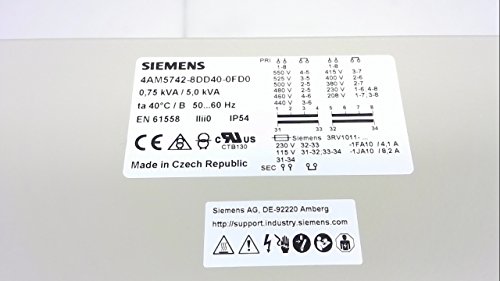 Siemens 4Am5742-8Dd40-0Fd0, Трансформатор, Без черупки, Фаза 1 4Am5742-8Dd40-0Fd0