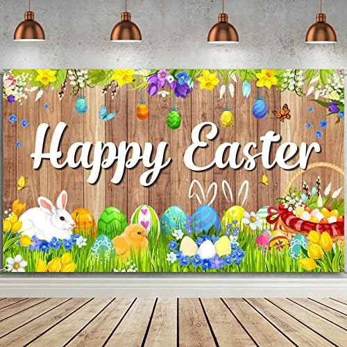Щастливи Великденски Украси, Великденски Фонове, Банер За Снимки, Бъни, Пасища, Селски Дървен Фон, Яйца, Банер за Исус, Украса за Великден