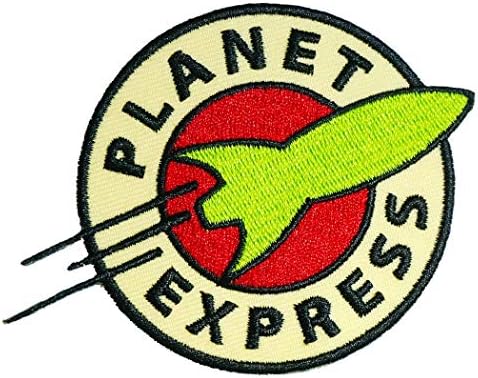 Планета Експрес Бродирани Желязо Нашивка Логото на Иконата Апликация Космическа Galaxy Ракета Деним Яке Астронавти на НАСА