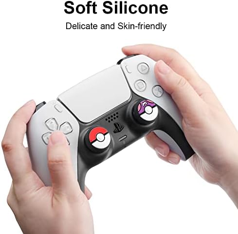 Капачки за улавяне на палеца за контролер PS5 / 4, Силиконова капачка за аналогови стика, Съвместима с контролер на Nintendo Switch Pro, Капачка за бутона на джойстика с бутони?
