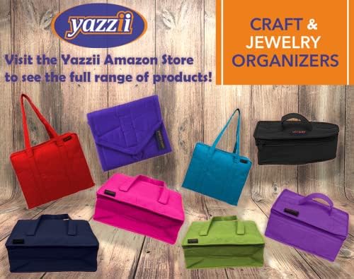 Набор от мешочков Yazzii Craft Concepts (3 броя) - Преносим и многофункционален - Органайзер за шевни принадлежности за макари с конци,