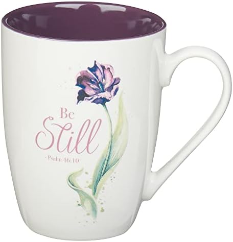 Подарък керамични Кафеена чаша с християнските изкуство, Согревающая глава, посветена на Писанията за жени: Бъдете спокойни и знайте