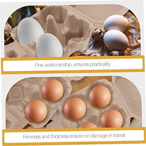 SOLUSTRE 50 бр. тава за яйца с плът, контейнери за хладилник, празни кутии от яйца, кутии от патица на яйца в насипно състояние с кутия