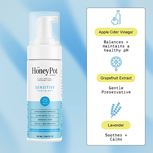 The Honey Pot Company - Средство за измиване Sensitive Feminine - Физически гигиеническое средство, чрез билки за чувствителните типове кожа - Средство на растителна основа с баланси?