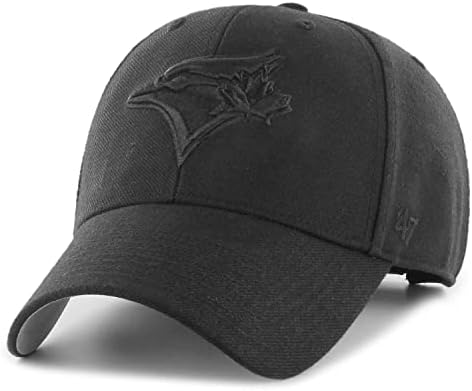 Мъжки Дамски шапка за MVP на Toronto Blue Jays '47 с регулируема закопчалка от велкро и Черно лого