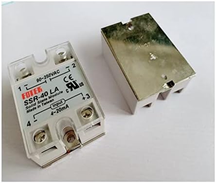 Solid state relay модул gande SSR-10LA SSR-25LA SSR-40LA SSR-50LA SSR-60LA SSR-80LA с пластмасов капак за управление от 90-250 ac до