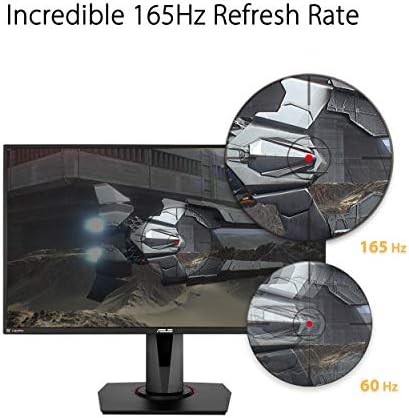 Монитор ASUS TUF Gaming 27 1080P (VG279QR) - Full HD, IPS, 165 Hz (поддържа 144 Hz), 1 мс, Екстремно ниско размазване при движение, е