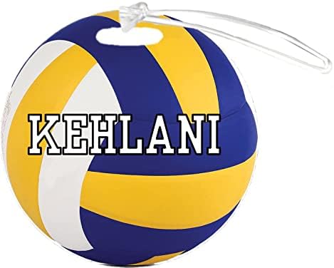 Волейболно етикет Kehlani Адаптивни 4-Инчов Подсилена Пластмаса Етикет За Багаж чанта С добавянето на всички номера или името на Всеки