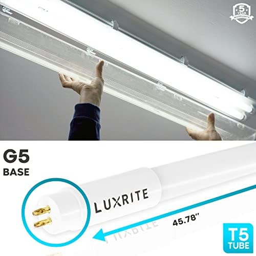 Led ламповые тела LUXRITE 12 в опаковка 4 фута T5, тип A + B, 24 W = 54 W, студен бял 4000 До 45,78 , съвместими с баласт и поддръжка