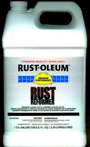 Rust-Crotonis 3575402 402 Преобразувател на ръжда, 1 Галон (опаковка от 1), Плосък черен, 128 течни унции