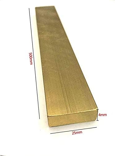 Месинг Плосък прът YIWANGO с Дебелина 4 мм, материал H62, годни за производството на 1 бр. годни за ръчна обработка на метали, медни