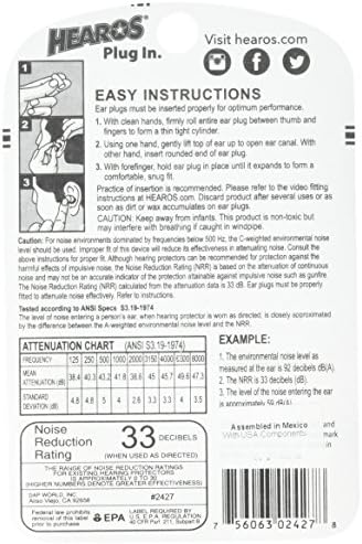 Тапи за уши Hearos серия Xtreme Protection 14 двойки (опаковка от 4 броя)