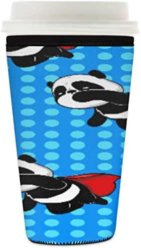 Ръкави за кафе чаши в стил Бард, С Шарките на муха, Super Panda, Ръкави за кафе от неопрен с Висока плътност с изолация, за Многократна