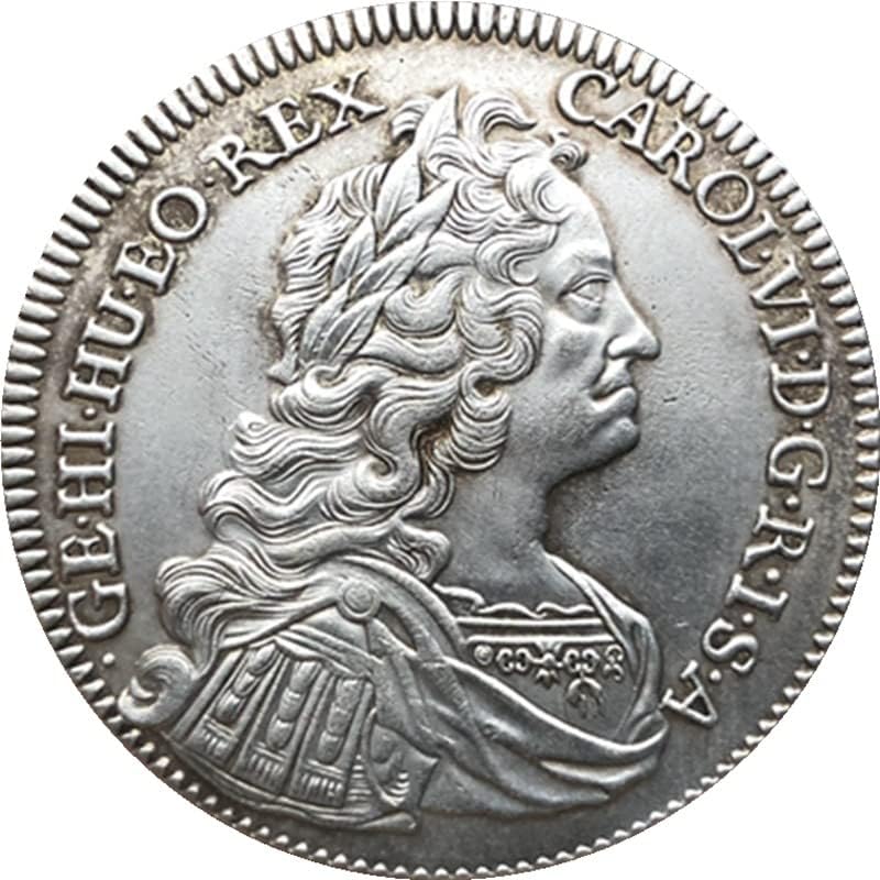 1733 Австрийските Медни Монети Със Сребърно Покритие Антични Монети Събиране На Монети Занаяти Могат Да Взривят