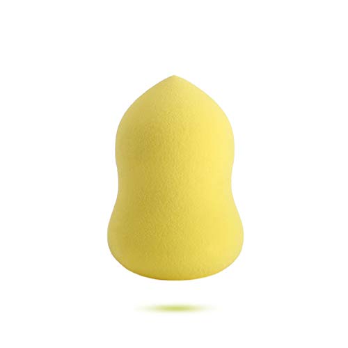 MJCMZD Слоеная тиква влажна и суха гъба за грим beauty makeup egg BB набор от кремове за грим beauty tool box (Цвят: жълт)
