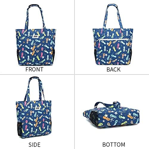 SHWN Оригинална цветна водоустойчива голяма чанта през рамо, подходяща за фитнес, плажни пътуване, ежедневна чанта, обновена версия (ежедневни