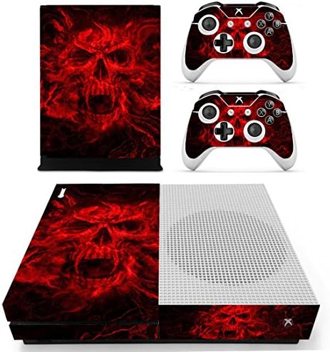 Винилови Стикери Wodoys Skins са Подходящи за по-тънка конзола Xbox One и контролери, подходящи за цялото тяло, Red Ghost