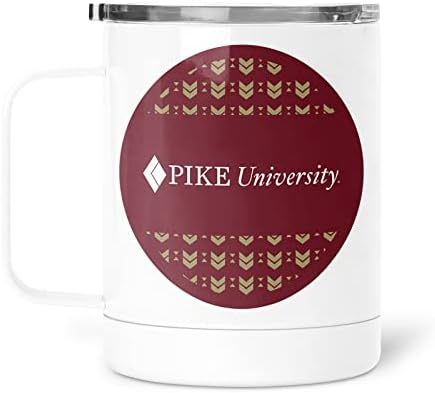 greeklife.store Пътна чаша Pi Kappa Alpha Fraternity от неръждаема стомана 13 грама (Pi Kappa Alpha 8)