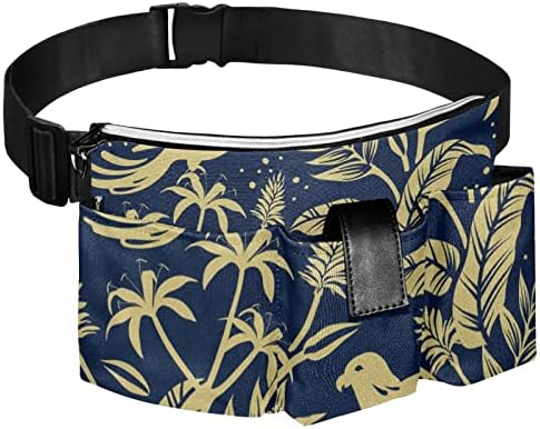 Поясная чанта Blue Birds-Пътна чанта, Поясная чанта за жени и Мъже, Скъпа Поясная чанта за туризъм, къмпинг, бягане с 4 джоба, удължаване