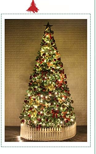 Коледна украса DULPLAY Коледно дърво 3 м 3,5 м 4,5-метрова опаковане в твърди корици Празничен подпори за оформяне на сцена за пазаруване