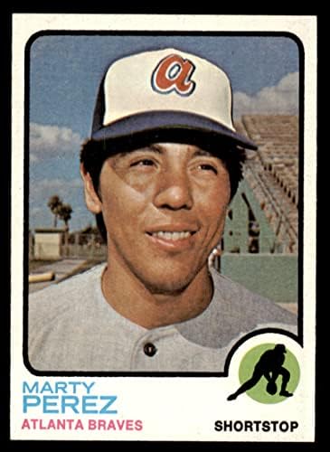 1973 Topps 144 Марти Перес Атланта Брейвз (Бейзболна картичка) Ню Йорк / MT Braves