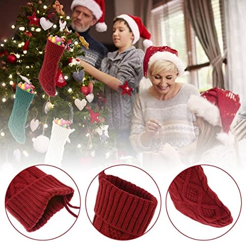 TTNARSA 3 Опаковки Трикотажни Коледни Чорапи за Подаръци и Украса за Трикотажни Чорапи Голям размер 18 Инча, Коледни Чорапи, Голям размер,