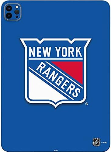 Стикер на таблет Skinit, съвместима с iPad Pro 12,9 инча (2021) - Официално лицензиран обикновен дизайн на фона NHL New York Rangers