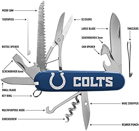 Спортно хранилище NFL Indianapolis Colts Classic Джобен мулти-инструмент
