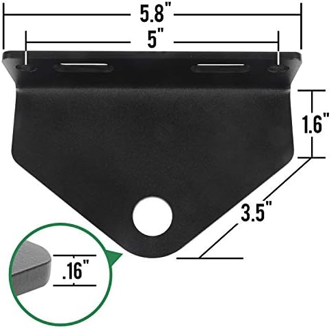 Универсално прикачното устройство на ремаркето косачки с нулев оборот - Сверхпрочная стомана с дебелина 3/16 инча - Закрепване на ремаркето