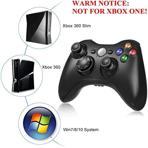 Безжичен контролер за Xbox 360, Джойстик Etpark Xbox 360 Безжичен гейминг контролер за Xbox 360 конзола и Slim и PC на Windows XP/7/8/10