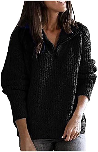 Пуловери, Блузи за жени, Черен Женски Сив Пуловер с имитация на Turtlenecks, Дамски Пуловери с високо воротом, Есенно-зимни Ежедневните