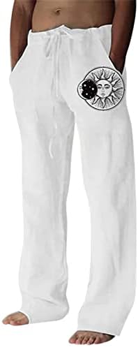 MIASHUI Boy Slip Мъжки Ежедневни Панталони Свободни Памучни Мъжки Панталони За Йога Широки Панталони Ежедневни Панталони Мъжки
