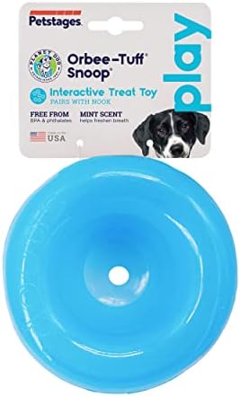 Planet Dog Orbee-Интерактивна играчка за кучета Туф Snoop, Раздающая Екстри, Голяма, Синя