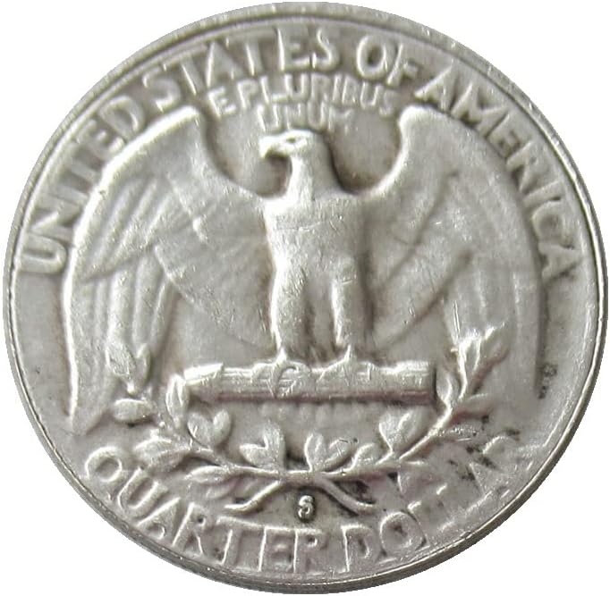 25 Цента на САЩ Вашингтон 1939 сребърно покритие Точно Копие на Възпоменателни монети