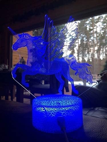 SZG 3D Тема Любов Делфин Настолна Лампа 6 Движещи Led Ночников Домашна Стая Дъгова Кон Lampen Украса Творчески Настолни Лампи за Подарък
