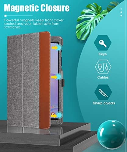 Калъф MoKo, който е съвместим с Galaxy Tab A 8,4 2020, Тънък и лек калъф-стойка за таблет от изкуствена кожа, подходящ за Samsung Galaxy