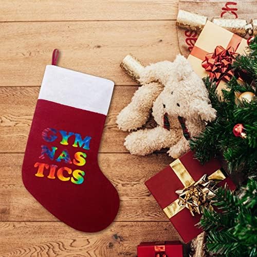 Гимнастически Коледни Окачени чорапи Чорапи за Коледно Камина Празничен Начало Декор