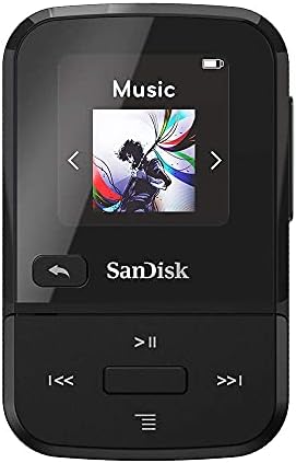 MP3 плеър SanDisk 32GB Клип Sport Go с черен led screen tv и FM-радио - SDMX30-032G-G46K (обновена)