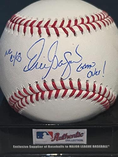 Ерик Gagne Лос Анджелис Доджърс Nl Cy O3 / Играта свърши! Подписан Oml Baseball - Бейзболни топки с автографи
