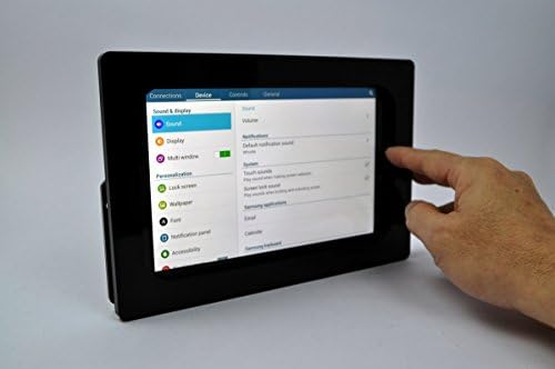 TABcare Съвместим Samsung Galaxy Tab S 8.4 Черен Акрилен Защитен Корпус с на Стена VESA за POS, Павилион, магазин на дисплея
