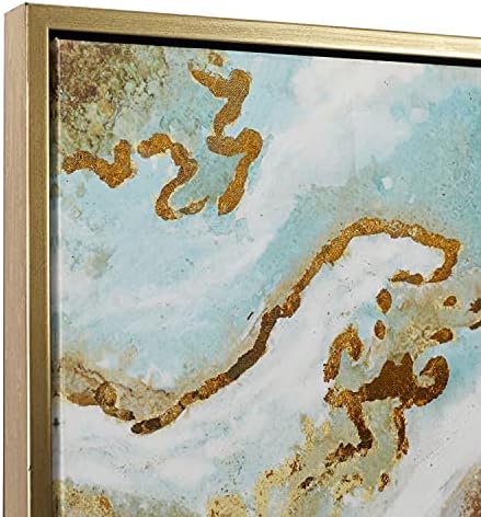 Стенно изкуство в Жеоде Deco 79 платно в Златна рамка, 47 x 2 x 36, Цветно