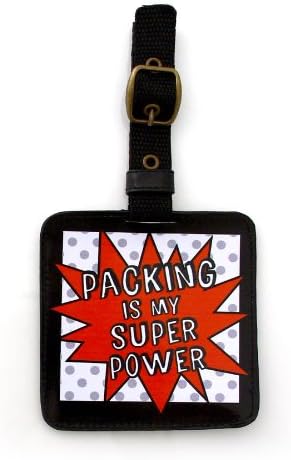 Багажная етикет супергерой Enesco Нас име Кал Опаковка - ми суперсила, 5,5 х 4,5