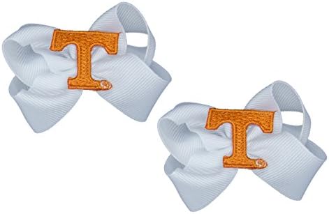Двойката бантов за деца Divine Creations NCAA Tennessee Volunteers, Оранжево-бял, Един размер