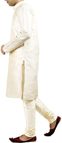 Мъжка риза-Туника Chandrakala, Пижамный Комплект Kurta от смес от Коприна, Индийското Празнична Рокля на Сватбата (MK103)