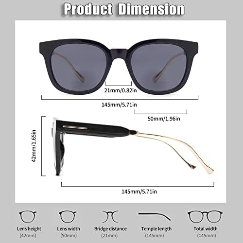 Soarea Бифокални очила за четене за жени, Модни Защитни Невидими Бифокални очила с Тъмни лещи със защита от UV400